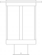 Arroyo Craftsman SAP-9WO-RC - 9&#34; Santorini Post Mount