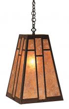 Arroyo Craftsman AH-12M-MB - 12" asheville hanging pendant