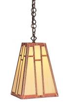 Arroyo Craftsman AH-8WO-RB - 8" asheville hanging pendant