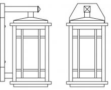 Arroyo Craftsman AVB-6WO-RB - 6" avenue wall bracket