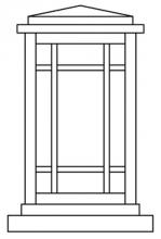 Arroyo Craftsman AVC-6GW-MB - 6" avenue column mount