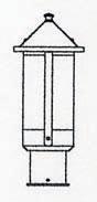 Arroyo Craftsman BP-6LWO-VP - 6&#34; berkeley long body post mount