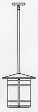 Arroyo Craftsman BSH-11LM-N - 11" berkeley long body stem hung pendant