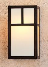 Arroyo Craftsman MS-12ACS-P - 12&#34; mission sconce with classic arch overlay