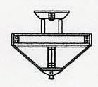 Arroyo Craftsman PIH-12GW-AB - 12" prairie inverted ceiling mount