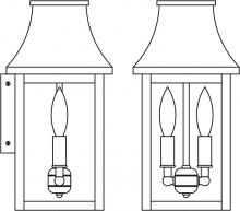 Arroyo Craftsman PRW-7CLR-AC - 7&#34; Providence flush wall mount