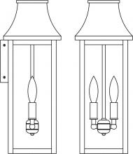 Arroyo Craftsman PRW-7LCLR-AC - 7&#34; Providence long body flush wall mount