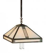 Arroyo Craftsman PSH-18GW-P - 18" prairie stem hung pendant