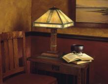 Arroyo Craftsman PTL-15GW-S - 15&#34; prairie table lamp