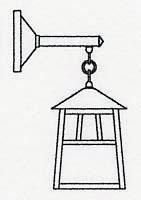 Arroyo Craftsman RB-8CR-RC - 8" raymond wall mount