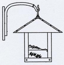 Arroyo Craftsman TRB-16TRGW-RC - 16&#34; timber ridge wall bracket with trout filigree