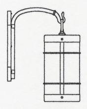 Arroyo Craftsman VB-11NRGW-MB - 11&#34; valencia wall mount - no roof