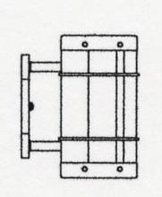 Arroyo Craftsman VS-9NRGW-BK - 9" valencia sconce - no roof