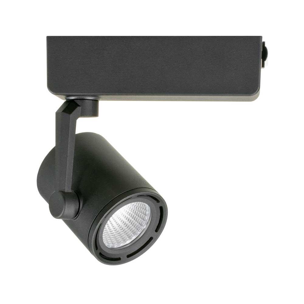 JESCO 1-Light COB LED H Track Head 25 Fixture Degree Beam Angle 3000K in Black