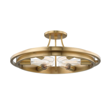 Hudson Valley 2721-AGB - 6 LIGHT FLUSH MOUNT