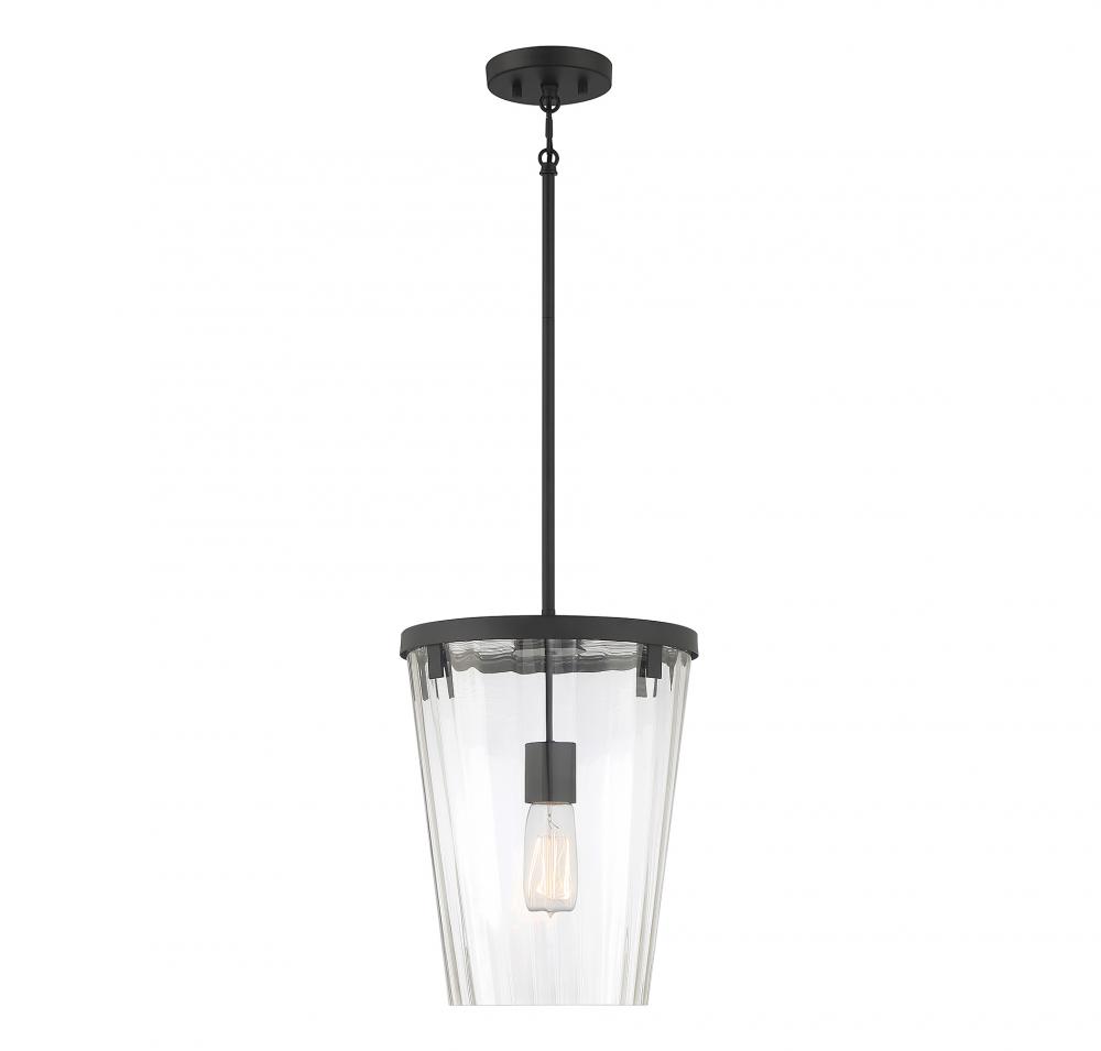 Dimond 1-Light Pendant in Matte Black