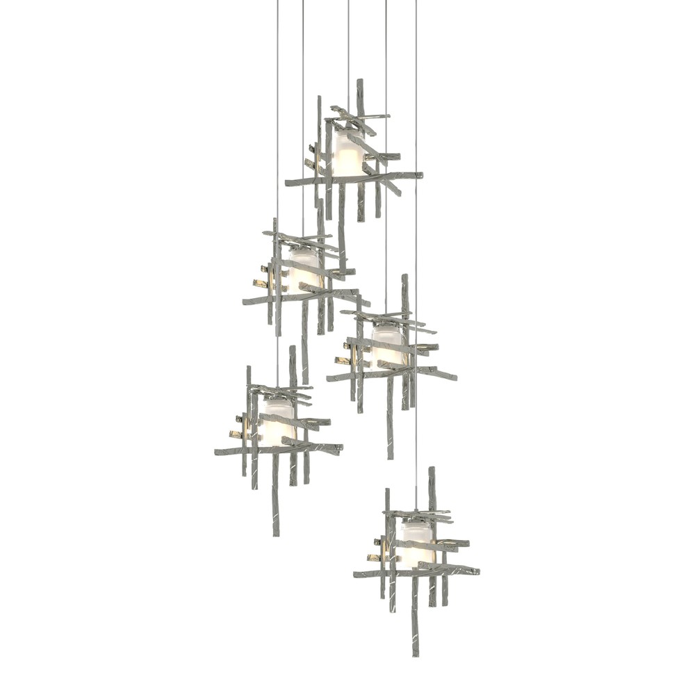 Tura 5-Light Frosted Glass Pendant