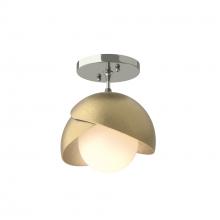 Hubbardton Forge 121377-SKT-85-86-GG0711 - Brooklyn 1-Light Double Shade Semi-Flush