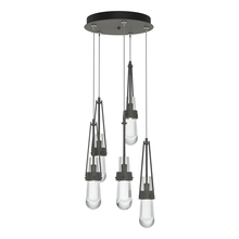 Hubbardton Forge 131127-SKT-STND-20-ZM0434 - Link 5-Light Clear Glass Pendant