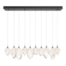 Hubbardton Forge 131145-SKT-LONG-10-WP0756 - Chrysalis 10-Light Mixed Crystal Pendant