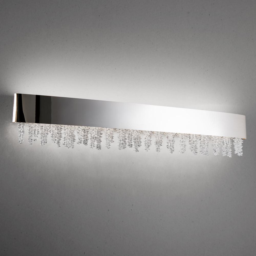 Soleil 37IN LED 3000K/3500K/4000K 120V-277V Bath Vanity & Wall Light in Polished Nickel with Optic