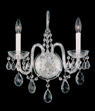 Schonbek 1870 1301-40H - Arlington 2 Light 120V Wall Sconce in Polished Silver with Heritage Handcut Crystal