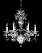 Schonbek 1870 1246-22R - Bagatelle 7 Light 120V Chandelier in Heirloom Gold with Clear Radiance Crystal