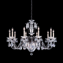 Schonbek 1870 1260N-40H - Bagatelle 13 Light 120V Chandelier in Polished Silver with Heritage Handcut Crystal