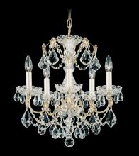 Schonbek 1870 1704-22 - Century 5 Light 120V Chandelier in Heirloom Gold with Heritage Handcut Crystal