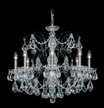 Schonbek 1870 1707-40 - Century 8 Light 120V Chandelier in Polished Silver with Heritage Handcut Crystal