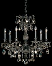 Schonbek 1870 5677-76H - Milano 7 Light 120V Chandelier in Heirloom Bronze with Heritage Handcut Crystal