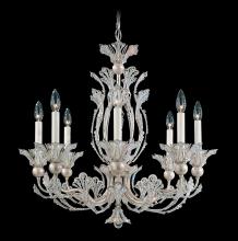 Schonbek 1870 7866-48R - Rivendell 8 Light 120V Chandelier in Antique Silver with Radiance Crystal