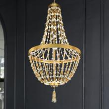 Schonbek 1870 S2826-22O - Bali 26IN LED 3000K/3500K/4000K 120V/277V Pendant in Heirloom Gold with Optic Crystal