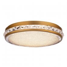 Schonbek 1870 S9912-700R - Kristally 12 120V Flush Mount in Aged Brass with Radiance Crystal Dust