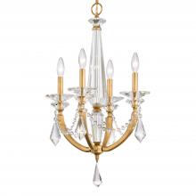 Schonbek 1870 S6704N-23R - Verona 4 Light 120V Chandelier in Etruscan Gold with Radiance Crystal