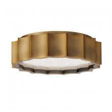 Schonbek 1870 S8412-700R - Tarte 12 120V Flush Mount in Aged Brass with Radiance Crystal Dust