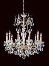 Schonbek 1870 ST1946N-22H - Sonatina 10 Light 120V Chandelier in Heirloom Gold with Heritage Handcut Crystal