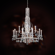 Schonbek 1870 RS8415N-401H - Siena 17 Light 120V Chandelier in Polished Stainless Steel with Heritage Handcut Crystal