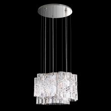 Schonbek 1870 SPU150N-SS1O - Selene 18IN LED 120V Pendant in Stainless Steel with Optic Crystal