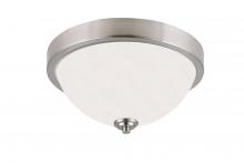 Canarm IFM578A13BN - RIVER, 2 Lt Flush mount, Flat Opal Glass, 60W Type A19, 13&#34; x 6 1/2&#34;