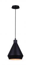 Canarm IPL1020A01BK - BYCK, MBK Color, 1 Lt Pendant, 60W Type A, 9&#34; W x 13.5 - 61.5&#34; H