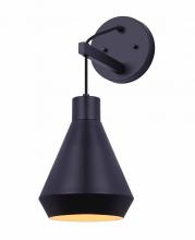 Canarm IWF1020A01BK - BYCK, 1 Lt Wall Fixture, 60W Type A, 7&#34; W x 17.75&#34; H x 10.5&#34; D