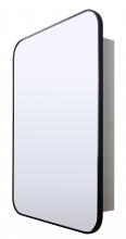 Canarm MCHDC2A2230MBK - Medicine Cabinet, 22&#34; W x 30&#34; H, Wall Mounted, Mirror + Aluminium Profile Cabinet Body