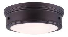 Canarm IFM624A13ORB - BOKU, 2 Lt Flush Mount, Flat Opal Glass, 60W Type A, 13&#34; (W) x 5&#34; (H)