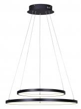 Canarm LCH128A24BK - LEXIE, MBK Color, 24&#34; Wide Cord LED Chandelier, Acrylic, 42W LED (Integrated), Dimmable, 3020 Lu