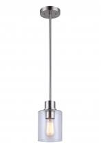 Canarm IPL531A01BN - Portland, 1 Lt Pendant, Seeded Glass, 100W Type A, 4 3/4&#34; x 11 1/4&#34; - 59 1/4&#34;