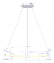 Canarm LCH231A24WH - AMORA, LCH231A24WH, MWH Color, 24&#34; Width Cable LED Chandelier, Silicone Rubber, 33W LED (Integra