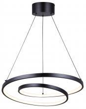 Canarm LCH259A20BK - LIVANA, LCH259A20BK, MBK Color, 20&#34; Width Cord LED Chandelier, 29W LED (Integrated), Dimmable