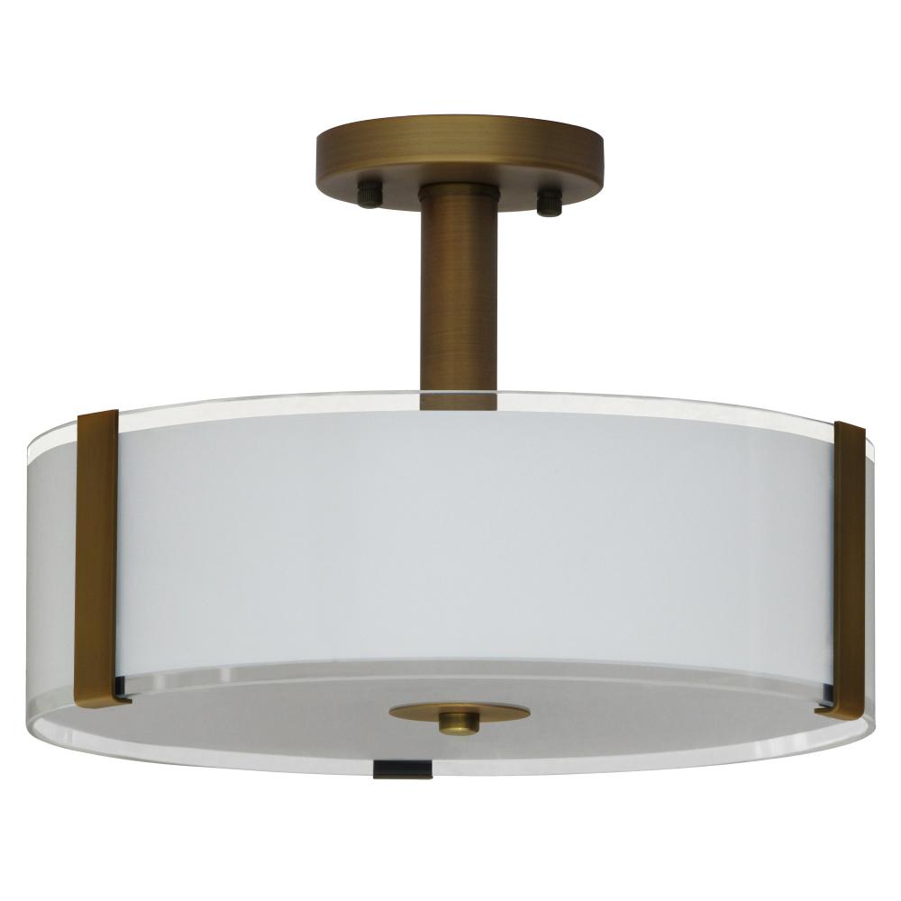 3 Light Semi Flush