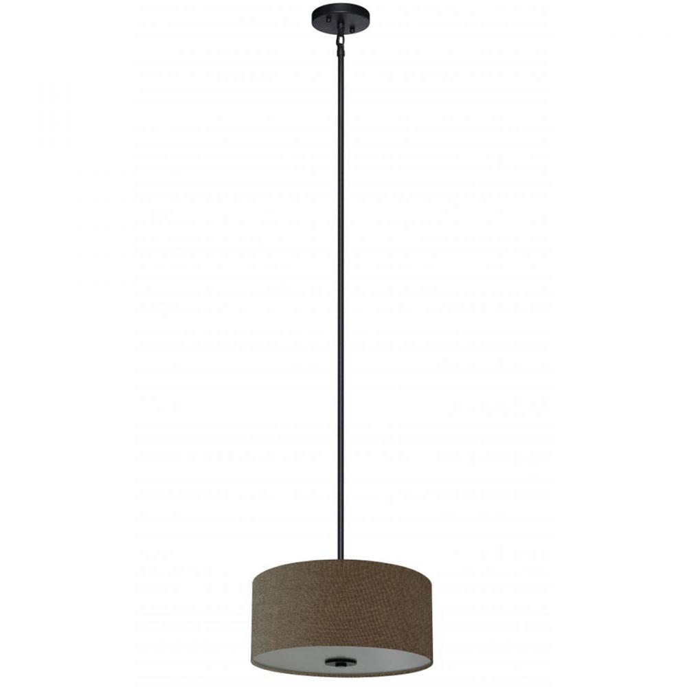 3 Light Chandelier Drum Shade